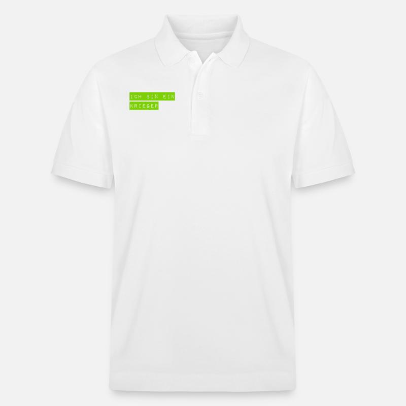 ich bin ein Beschützer - Stanley/Stella Unisex Bio-Poloshirt PREPSTER - Weiß