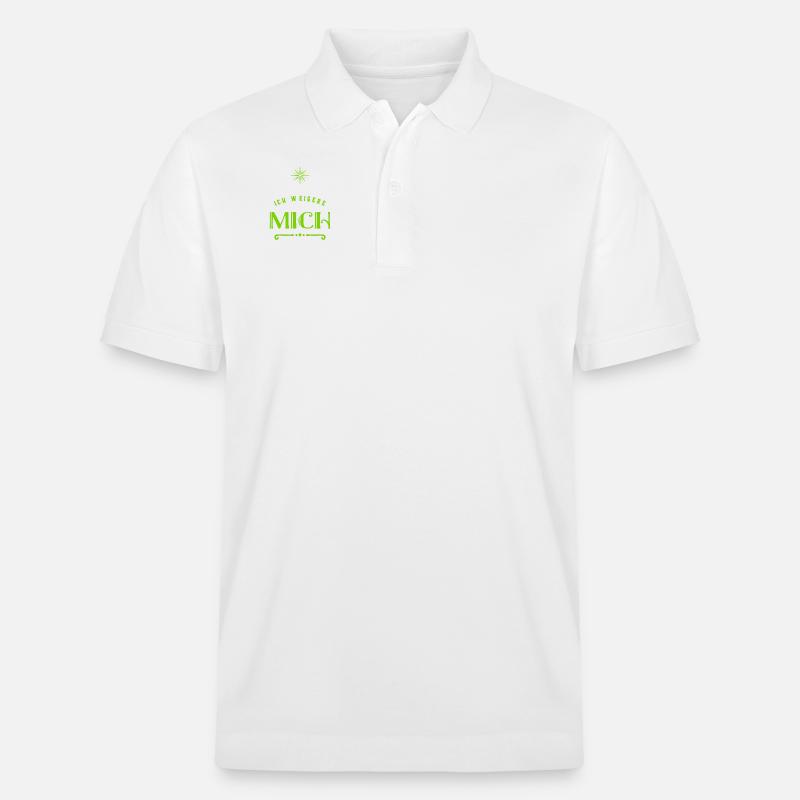 ich sage nein - Stanley/Stella Unisex Bio-Poloshirt PREPSTER - Weiß