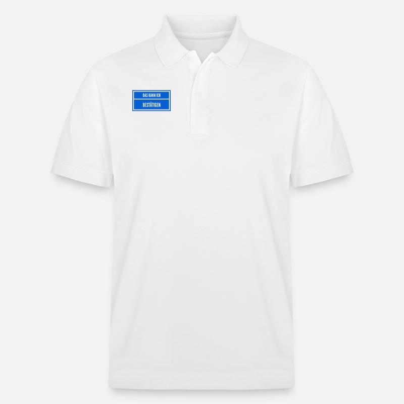da bin ich mir unsicher - Stanley/Stella Unisex Bio-Poloshirt PREPSTER - Weiß