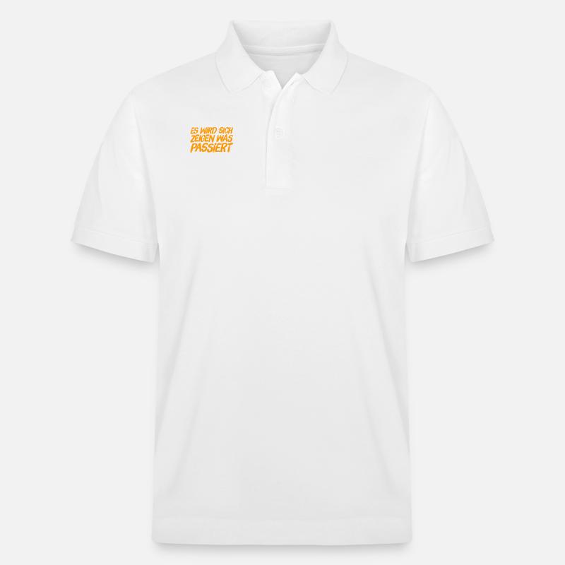 was passieren wird, wird passieren - Stanley/Stella Unisex Bio-Poloshirt PREPSTER - Weiß