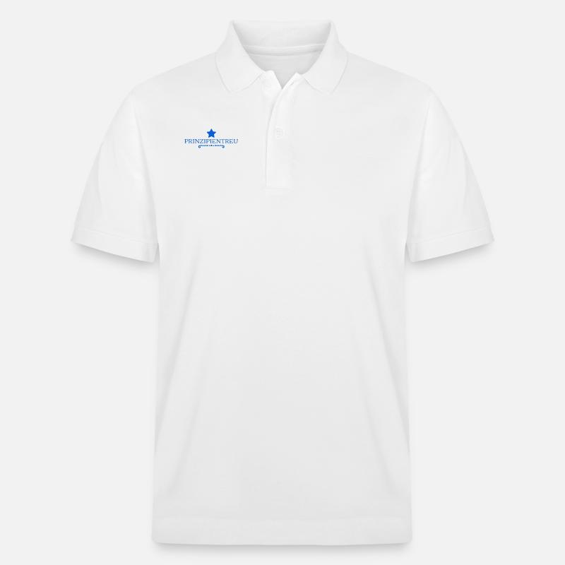 ich bin prinzipientreu - Stanley/Stella Unisex Bio-Poloshirt PREPSTER - Weiß