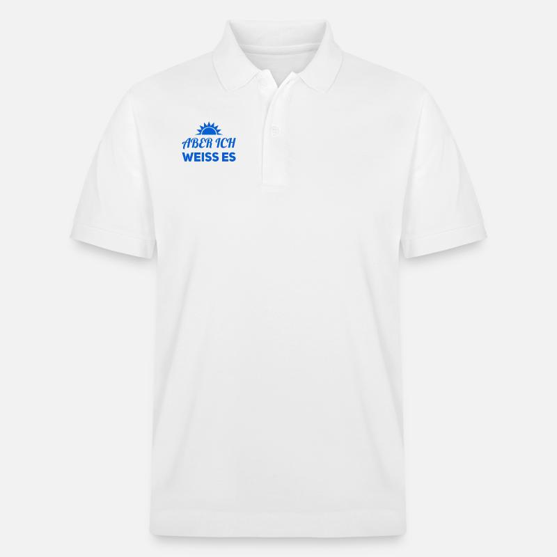 ich weiß es besser - Stanley/Stella Unisex Bio-Poloshirt PREPSTER - Weiß