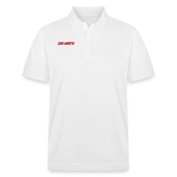 endlich vorbei - Stanley/Stella Unisex Bio-Poloshirt PREPSTER - Weiß - Vorne - Roxy (174cm) & Andy (188cm)