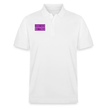 so froh - Stanley/Stella Unisex Bio-Poloshirt PREPSTER - Weiß - Vorne - Roxy (174cm) & Andy (188cm)