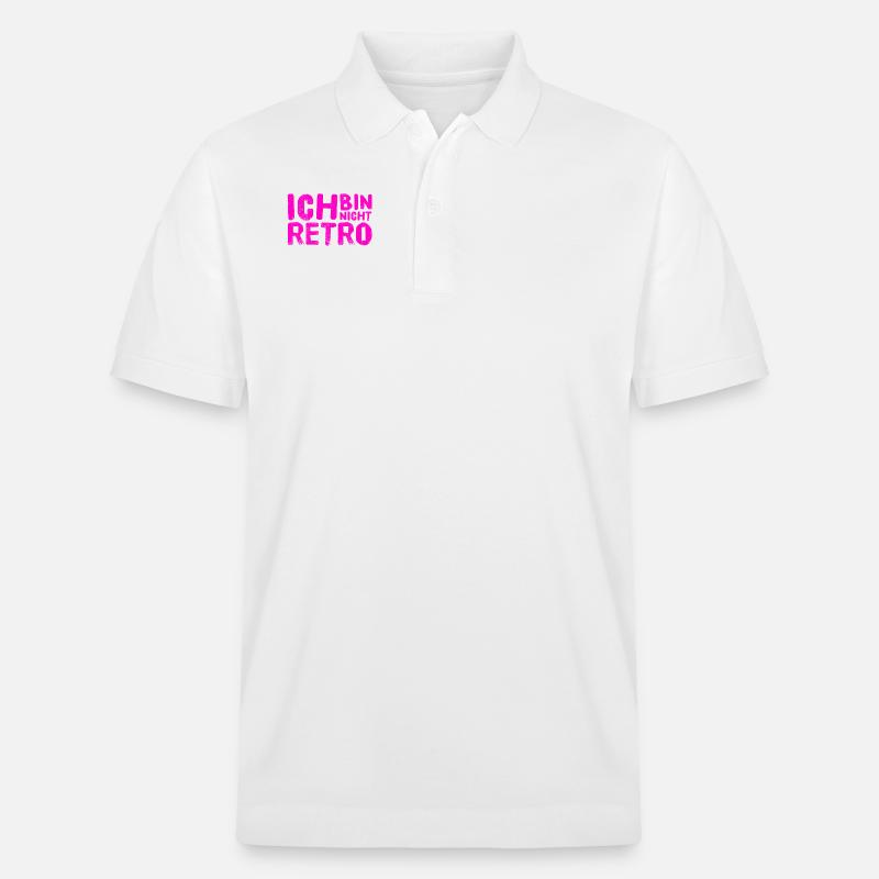 ich bin nicht retro - Stanley/Stella Unisex Bio-Poloshirt PREPSTER - Weiß