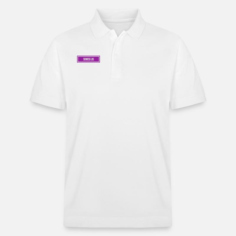 raus damit - Stanley/Stella Unisex Bio-Poloshirt PREPSTER - Weiß