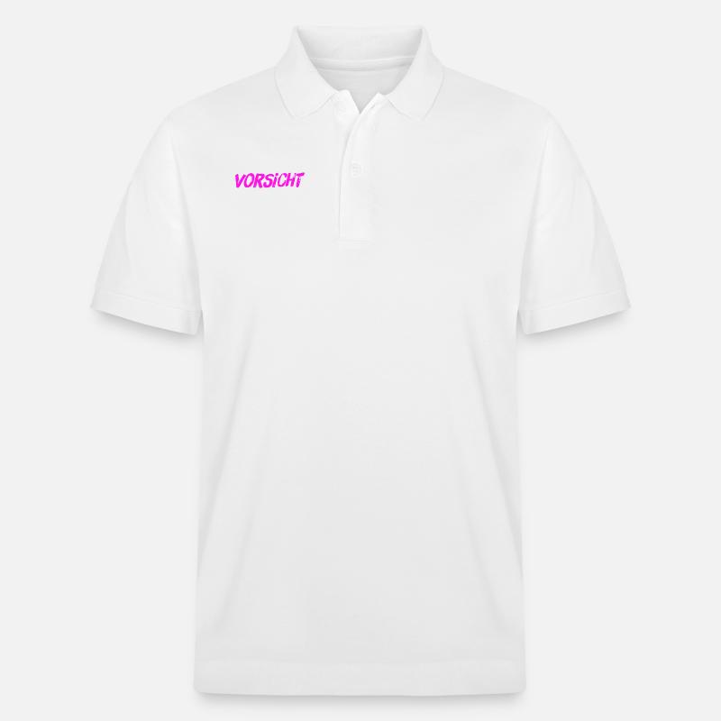ich warne dich - Stanley/Stella Unisex Bio-Poloshirt PREPSTER - Weiß