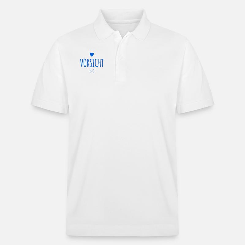 Warnung - Stanley/Stella Unisex Bio-Poloshirt PREPSTER - Weiß