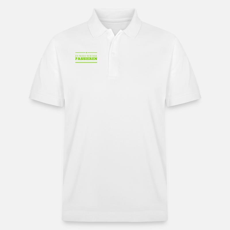 es wird wieder passieren - Stanley/Stella Unisex Bio-Poloshirt PREPSTER - Weiß