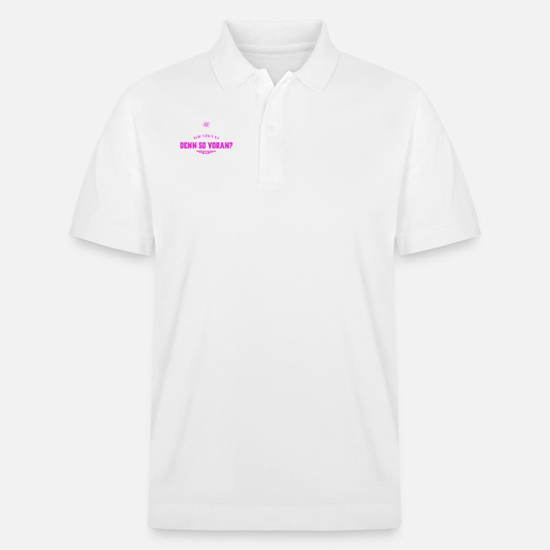 entwickelst du dich? - Stanley/Stella Unisex Bio-Poloshirt PREPSTER - Weiß