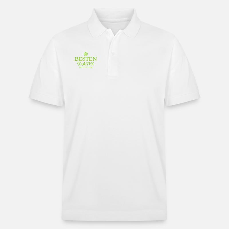 ich danke dir - Stanley/Stella Unisex Bio-Poloshirt PREPSTER - Weiß