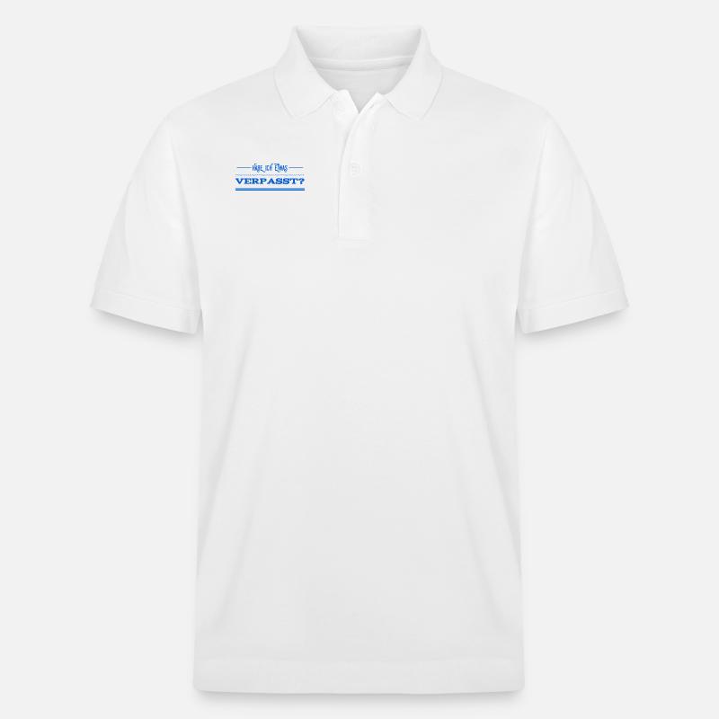 ich bin zu spät - Stanley/Stella Unisex Bio-Poloshirt PREPSTER - Weiß
