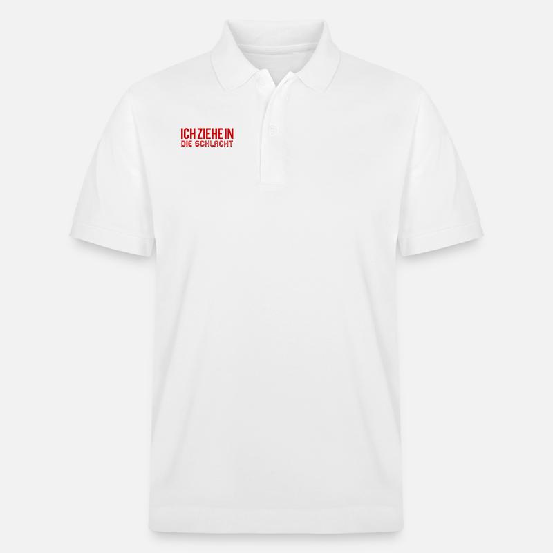 die Schlacht wartet - Stanley/Stella Unisex Bio-Poloshirt PREPSTER - Weiß