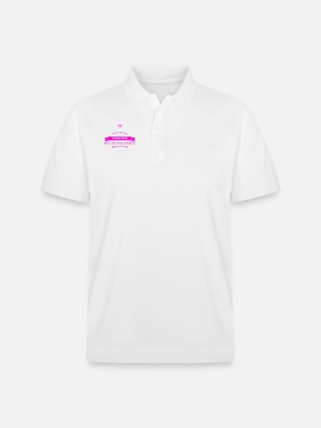 ich mag Zeitungen - Stanley/Stella Unisex Bio-Poloshirt PREPSTER - Weiß