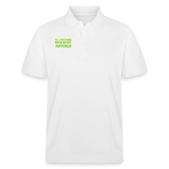 Chips gehen immer - Stanley/Stella Unisex Bio-Poloshirt PREPSTER - Weiß - Vorne - Roxy (174cm) & Andy (188cm)