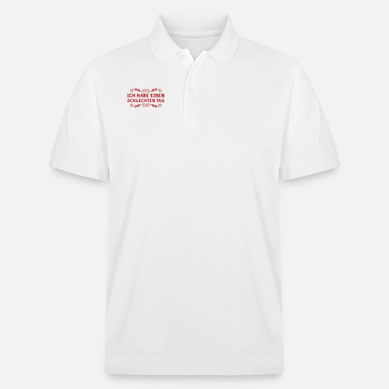 mir ging es schon besser - Stanley/Stella Unisex Bio-Poloshirt PREPSTER - Weiß