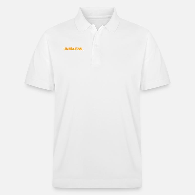 ich habe eine Lebensaufgabe - Stanley/Stella Unisex Bio-Poloshirt PREPSTER - Weiß