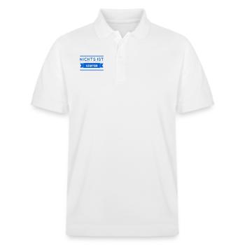 nichts ist härter - Stanley/Stella Unisex Bio-Poloshirt PREPSTER - Weiß - Vorne - Roxy (174cm) & Andy (188cm)