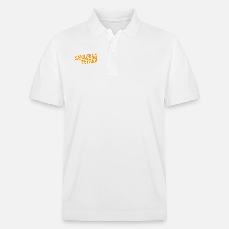 Geschwindigkeit geht immer - Stanley/Stella Unisex Bio-Poloshirt PREPSTER - Weiß