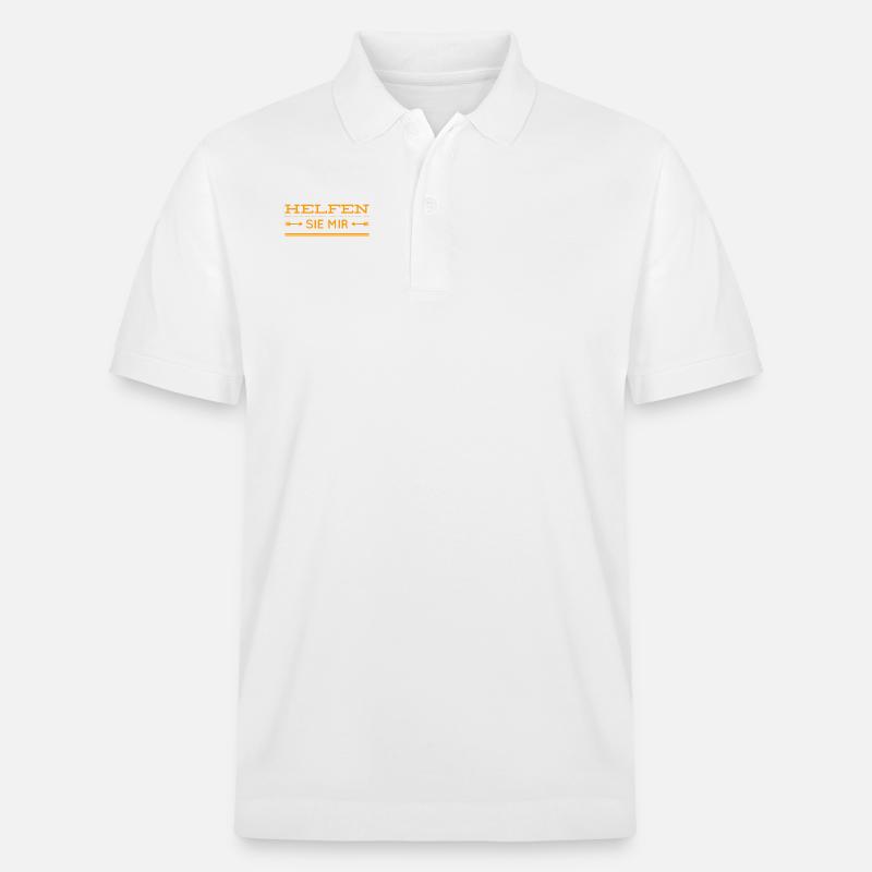 Hilfe geht immer - Stanley/Stella Unisex Bio-Poloshirt PREPSTER - Weiß