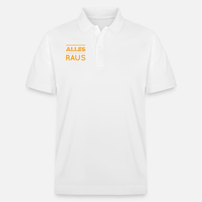 raus mit euch - Stanley/Stella Unisex Bio-Poloshirt PREPSTER - Weiß