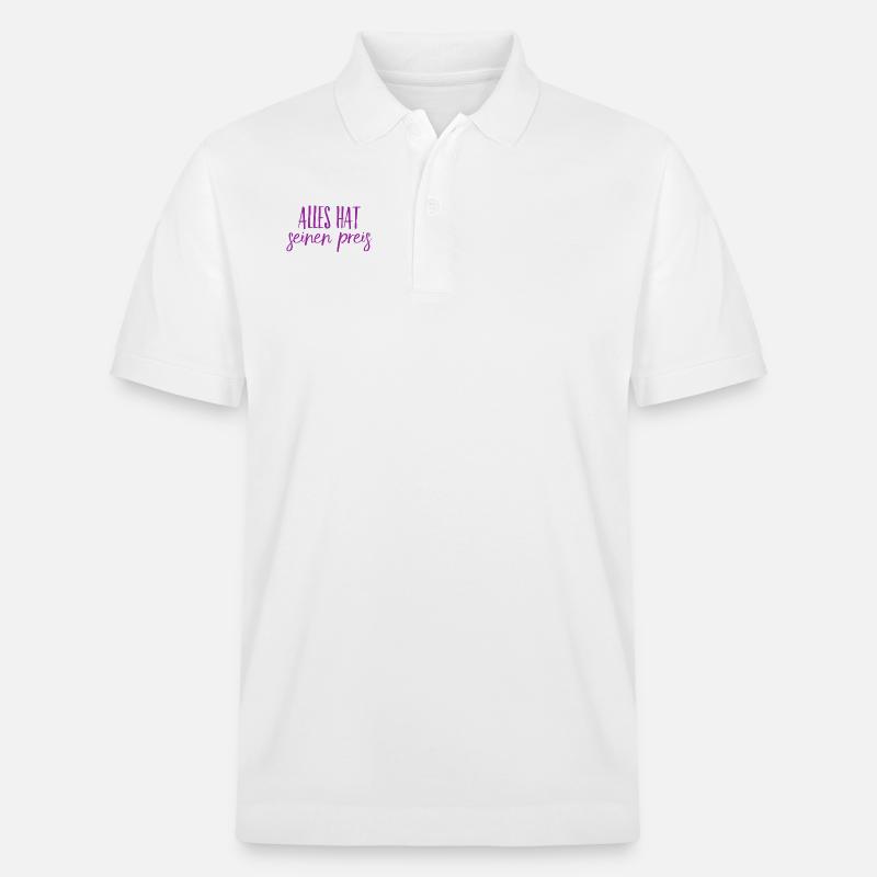 nichts ist umsonst - Stanley/Stella Unisex Bio-Poloshirt PREPSTER - Weiß