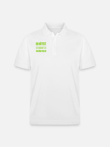 Lügen sind furchtbar - Stanley/Stella Unisex Bio-Poloshirt PREPSTER - Weiß