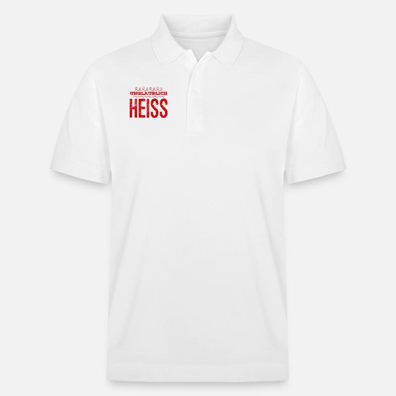 ich bin anmutig - Stanley/Stella Unisex Bio-Poloshirt PREPSTER - Weiß
