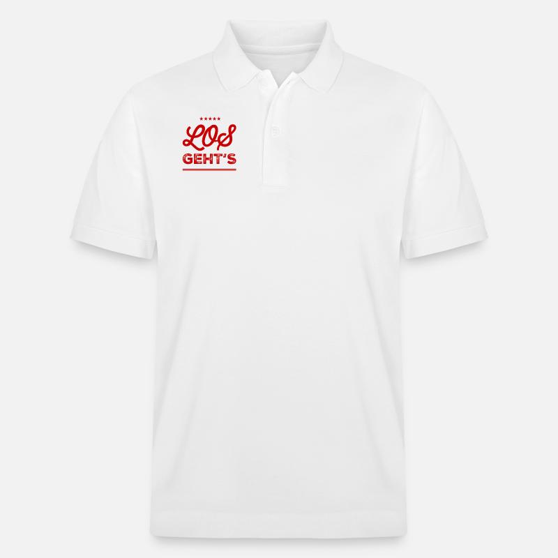 beginnen wir - Stanley/Stella Unisex Bio-Poloshirt PREPSTER - Weiß