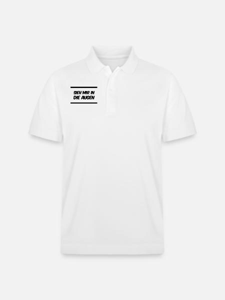 sieh mich bitte an - Stanley/Stella Unisex Bio-Poloshirt PREPSTER - Weiß