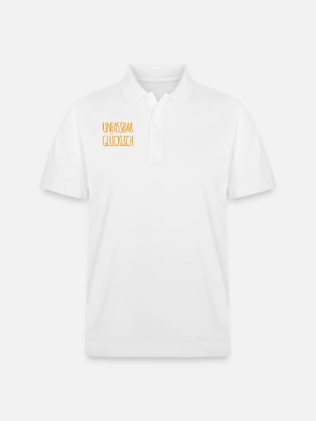 ich bin gut gelaunt - Stanley/Stella Unisex Bio-Poloshirt PREPSTER - Weiß