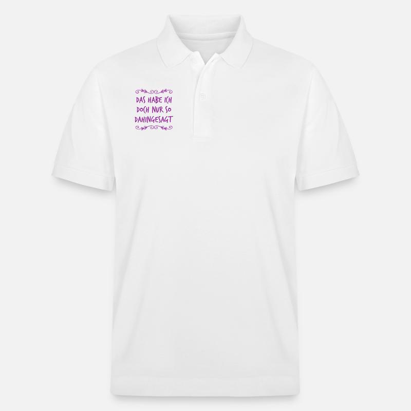 das war belanglos - Stanley/Stella Unisex Bio-Poloshirt PREPSTER - Weiß