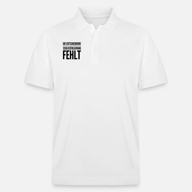 das Entscheidende fehlt - Stanley/Stella Unisex Bio-Poloshirt PREPSTER - Weiß