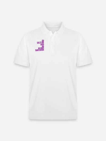 ich will Banker werden - Stanley/Stella Unisex Bio-Poloshirt PREPSTER - Weiß