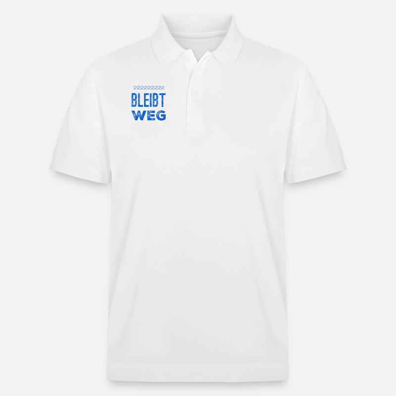 kommt nicht näher - Stanley/Stella Unisex Bio-Poloshirt PREPSTER - Weiß