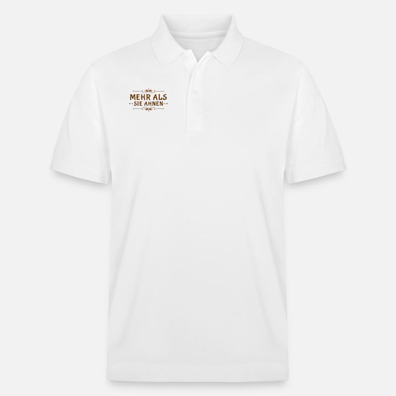 es wird unerwartet - Stanley/Stella Unisex Bio-Poloshirt PREPSTER - Weiß