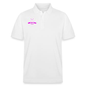 ich liebe Kaffee - Stanley/Stella Unisex Bio-Poloshirt PREPSTER - Weiß - Vorne - Roxy (174cm) & Andy (188cm)