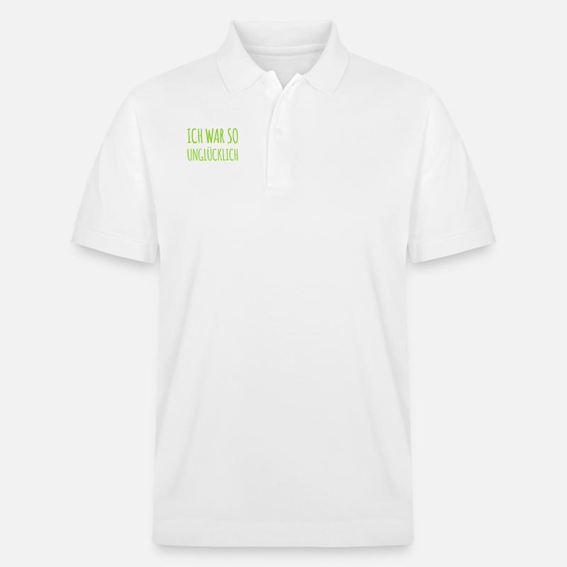 heute bin ich glückich - Stanley/Stella Unisex Bio-Poloshirt PREPSTER - Weiß