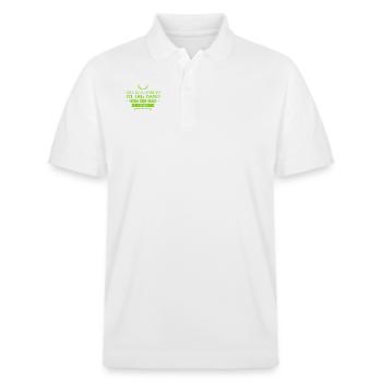 ich mag Minimalismus - Stanley/Stella Unisex Bio-Poloshirt PREPSTER - Weiß - Vorne - Roxy (174cm) & Andy (188cm)