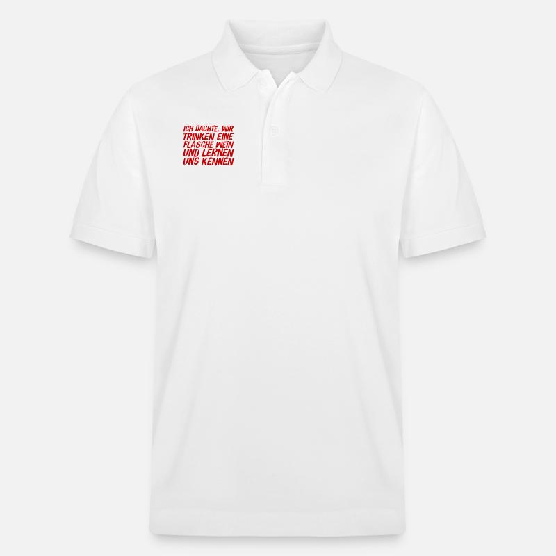 ich will dich kennenlernen - Stanley/Stella Unisex Bio-Poloshirt PREPSTER - Weiß