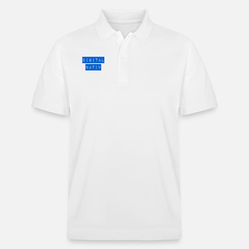 ich bin ein digital nativ - Stanley/Stella Unisex Bio-Poloshirt PREPSTER - Weiß