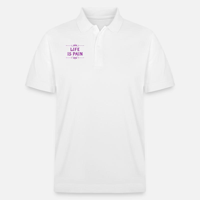 ich quäle mich - Stanley/Stella Unisex Bio-Poloshirt PREPSTER - Weiß