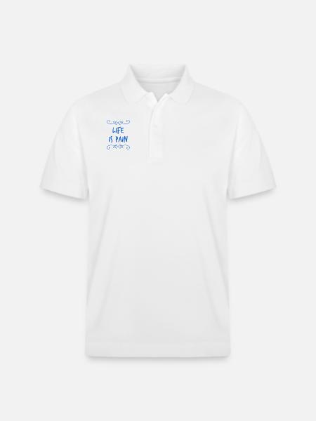 Life is a torture - Stanley/Stella Unisex Organic Polo Shirt PREPSTER - white