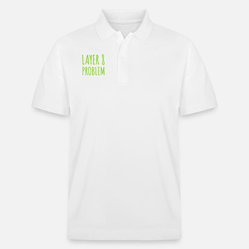 Layer 8 macht Probleme - Stanley/Stella Unisex Bio-Poloshirt PREPSTER - Weiß