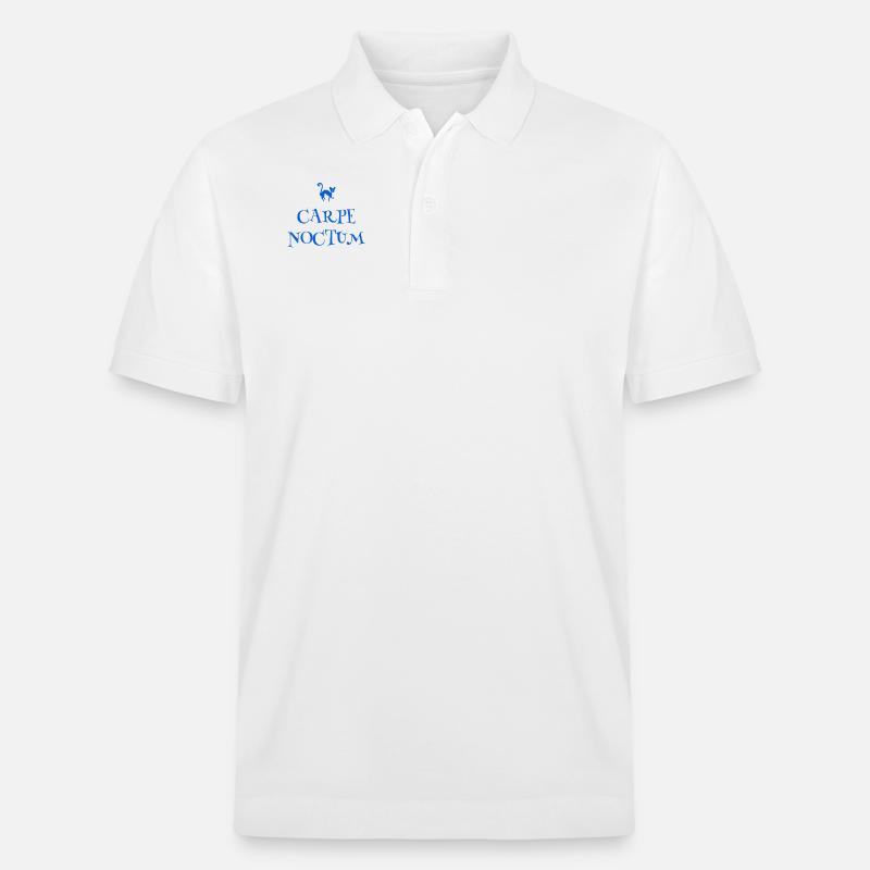 Nutzer der Nacht - Stanley/Stella Unisex Bio-Poloshirt PREPSTER - Weiß