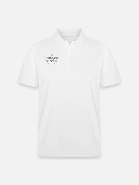ein Morgenmuffel - Stanley/Stella Unisex Bio-Poloshirt PREPSTER - Weiß