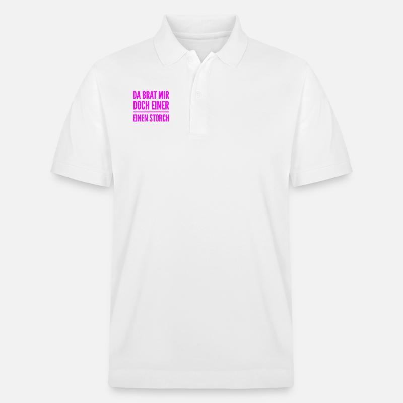 ich bin überrascht - Stanley/Stella Unisex Bio-Poloshirt PREPSTER - Weiß