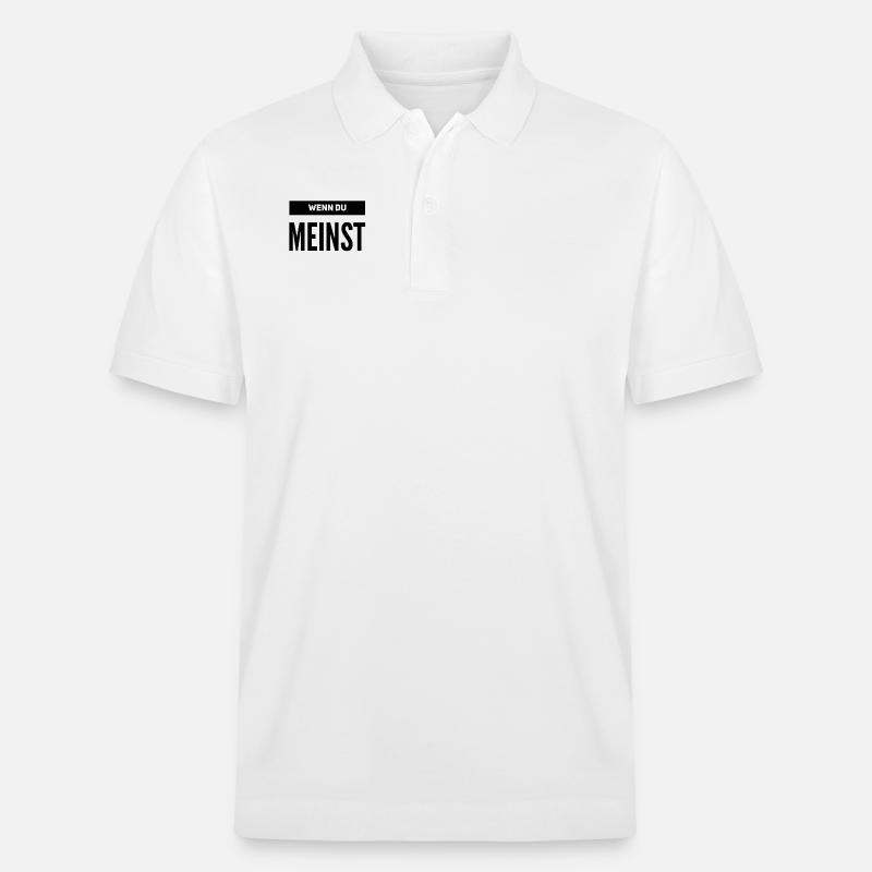 ist mir egal - Stanley/Stella Unisex Bio-Poloshirt PREPSTER - Weiß