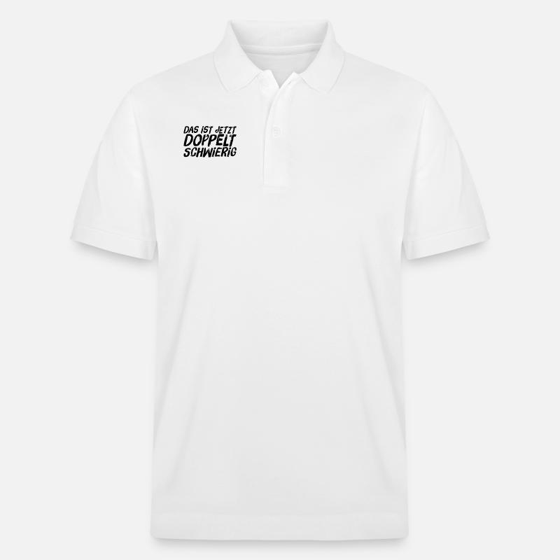 higher difficulty - Stanley/Stella Unisex Organic Polo Shirt PREPSTER - white
