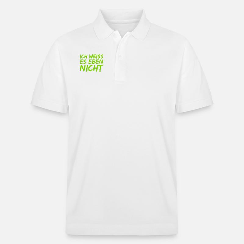 einfach ahnungslos - Stanley/Stella Unisex Bio-Poloshirt PREPSTER - Weiß